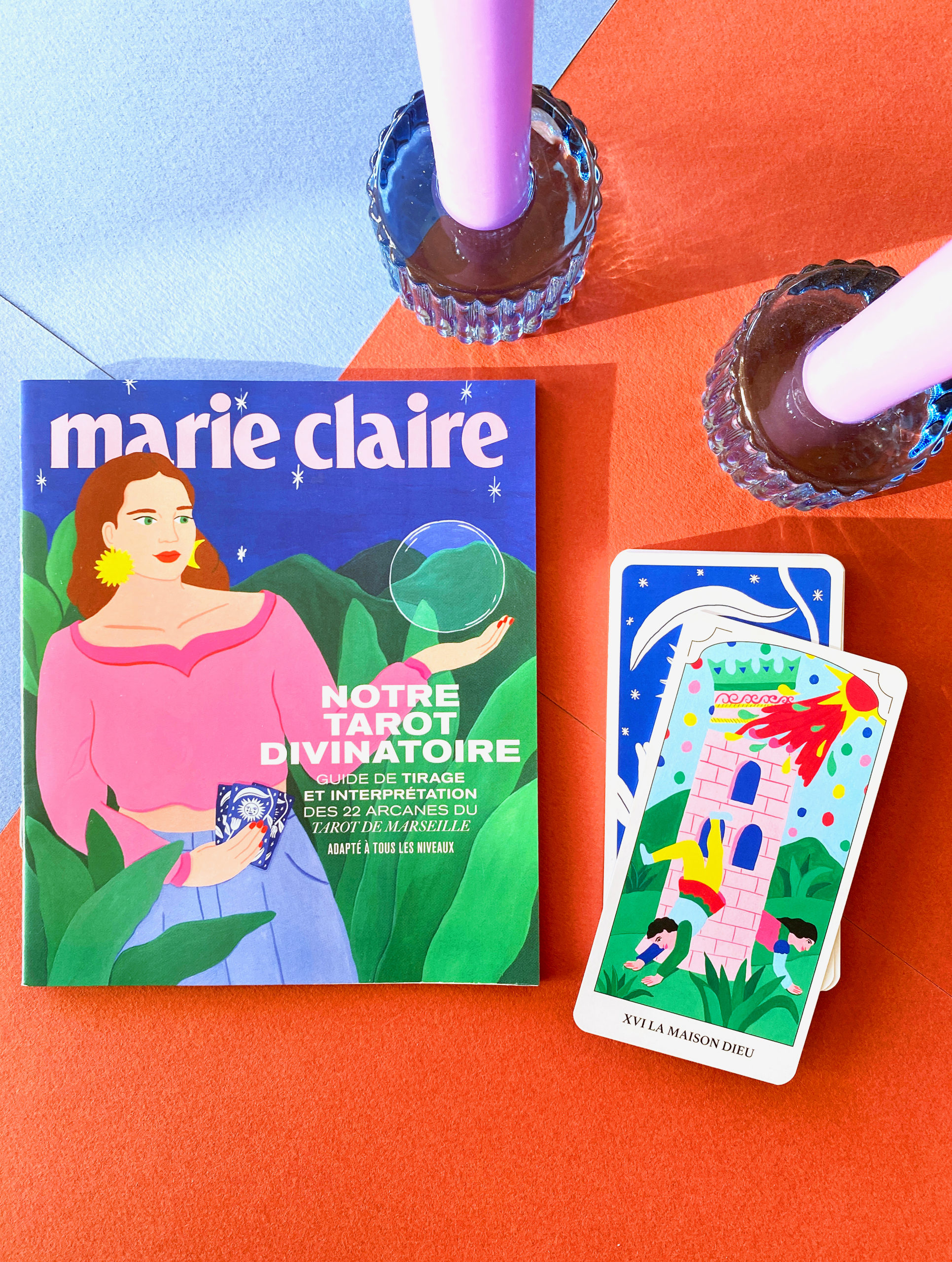 Marie-pellet-illustrations-portfolio-gouache-Marie-Claire-magazine-presse-féminine-tarot-jeu